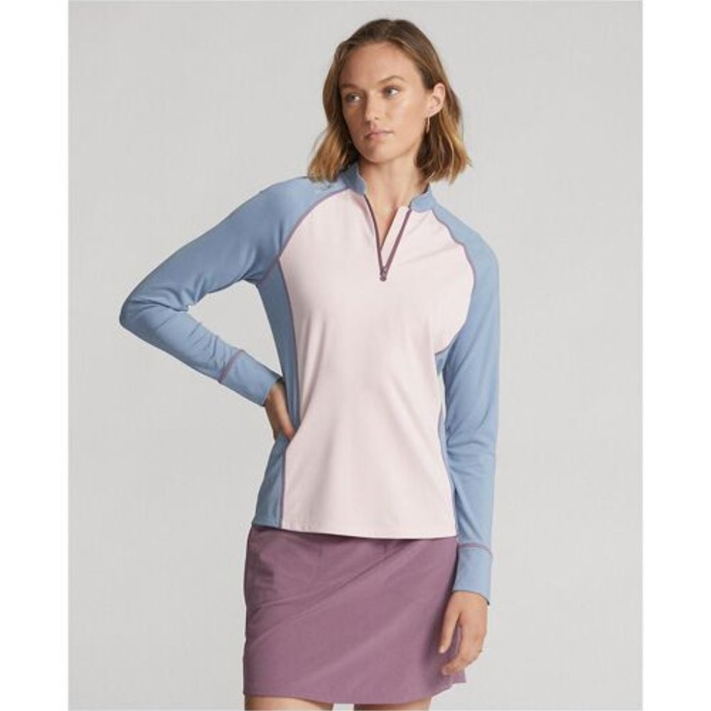 RLX Golf Power Stretch ColorBlock ¼ Zip Pullover